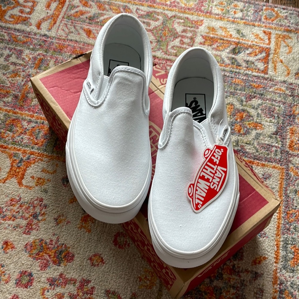 Vans Classic White Slip On shoe